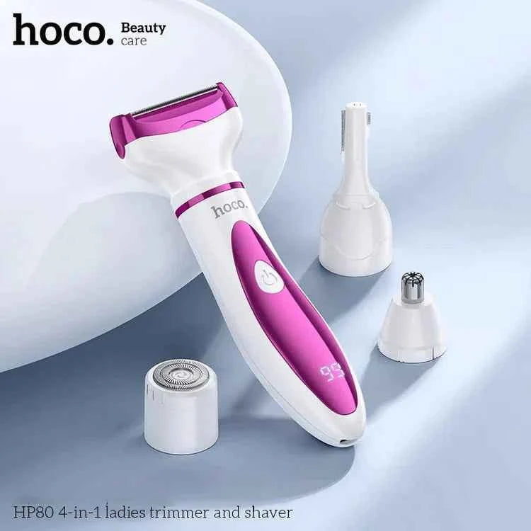 حلاقة كهربائية Hoco - ماكينة حلاقة رقمية 4 في 1 لتحسين تجربتك الجمالية - Souqara.shop