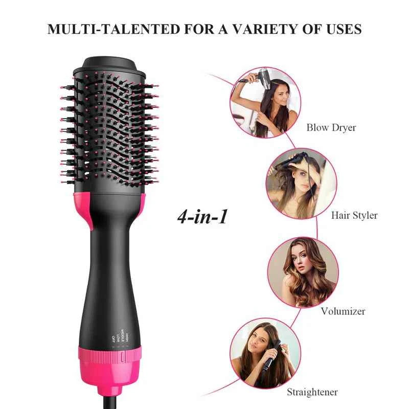 One Step Hot Air Brush – 1200W Ceramic Ionic Hair Dryer and Volumizer Brush