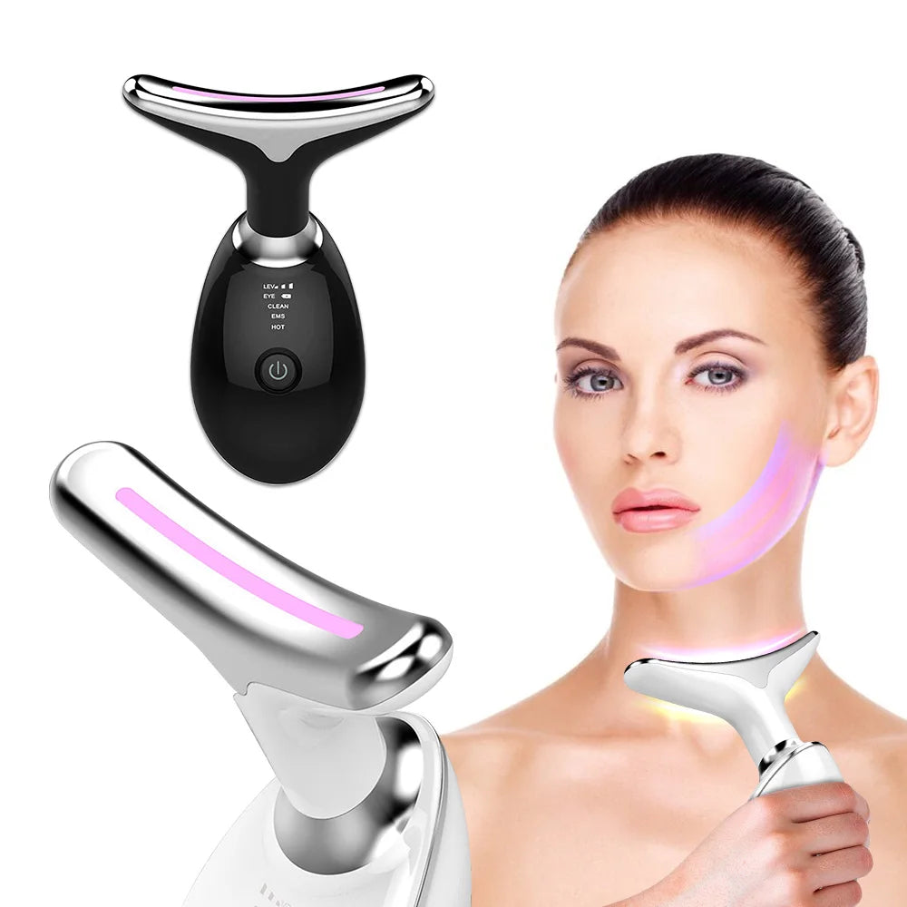 Anti-Wrinkle Beauty Device – EMS Microcurrent Face & Neck Lifting Massager