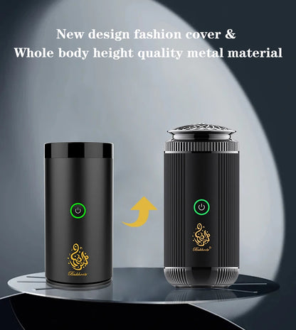 Electric Car Bakhoor Burner – USB Flame-Free Arabic Oud Incense for Car